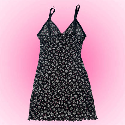 Black Y2k Mesh Dress (XS/S)