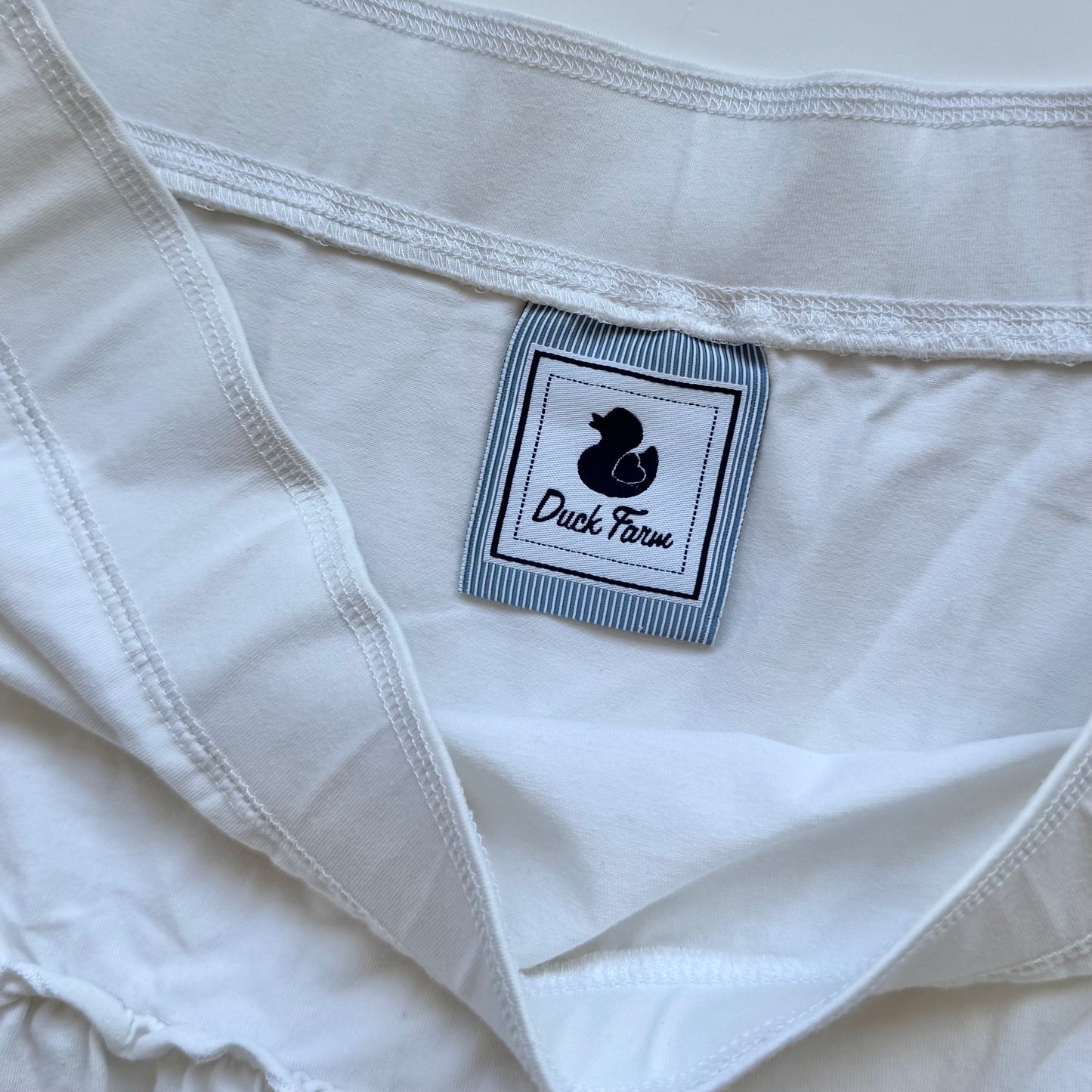 White Ruffle Mini Skirt (M)