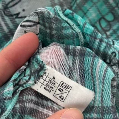 Blue Y2k cami top (M)