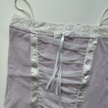 Purple Y2k corset top (S)