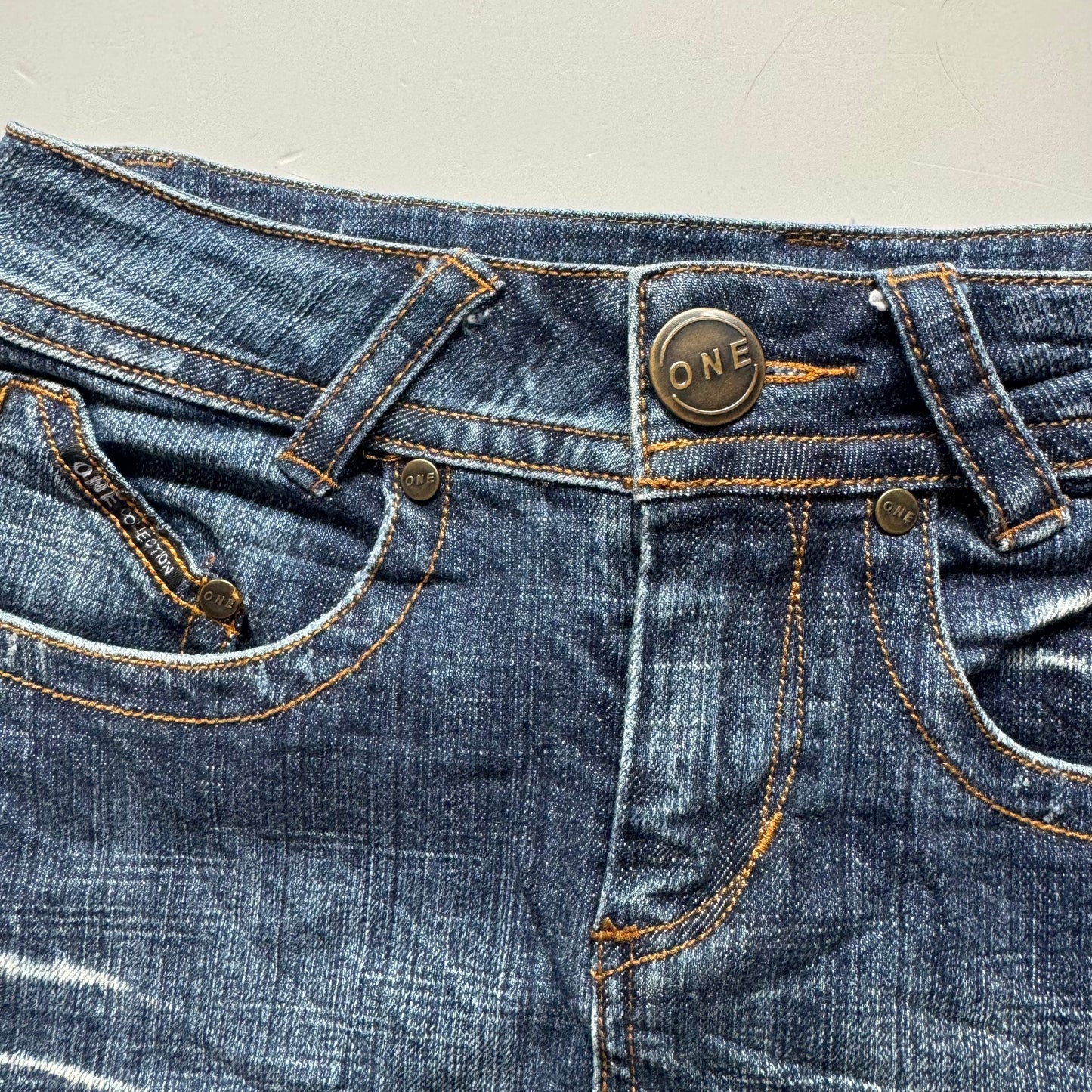 Blue Denim Y2K Mini Skirt