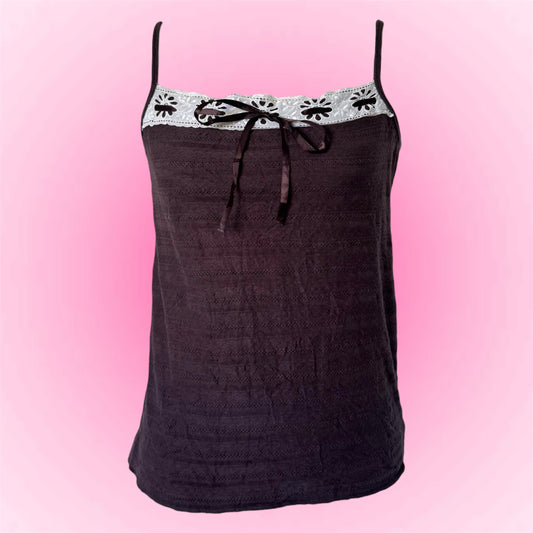 Brown Y2K Cami Top (M)