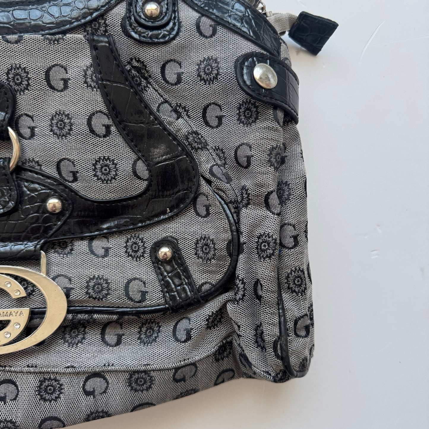 Grey Monogram Bag