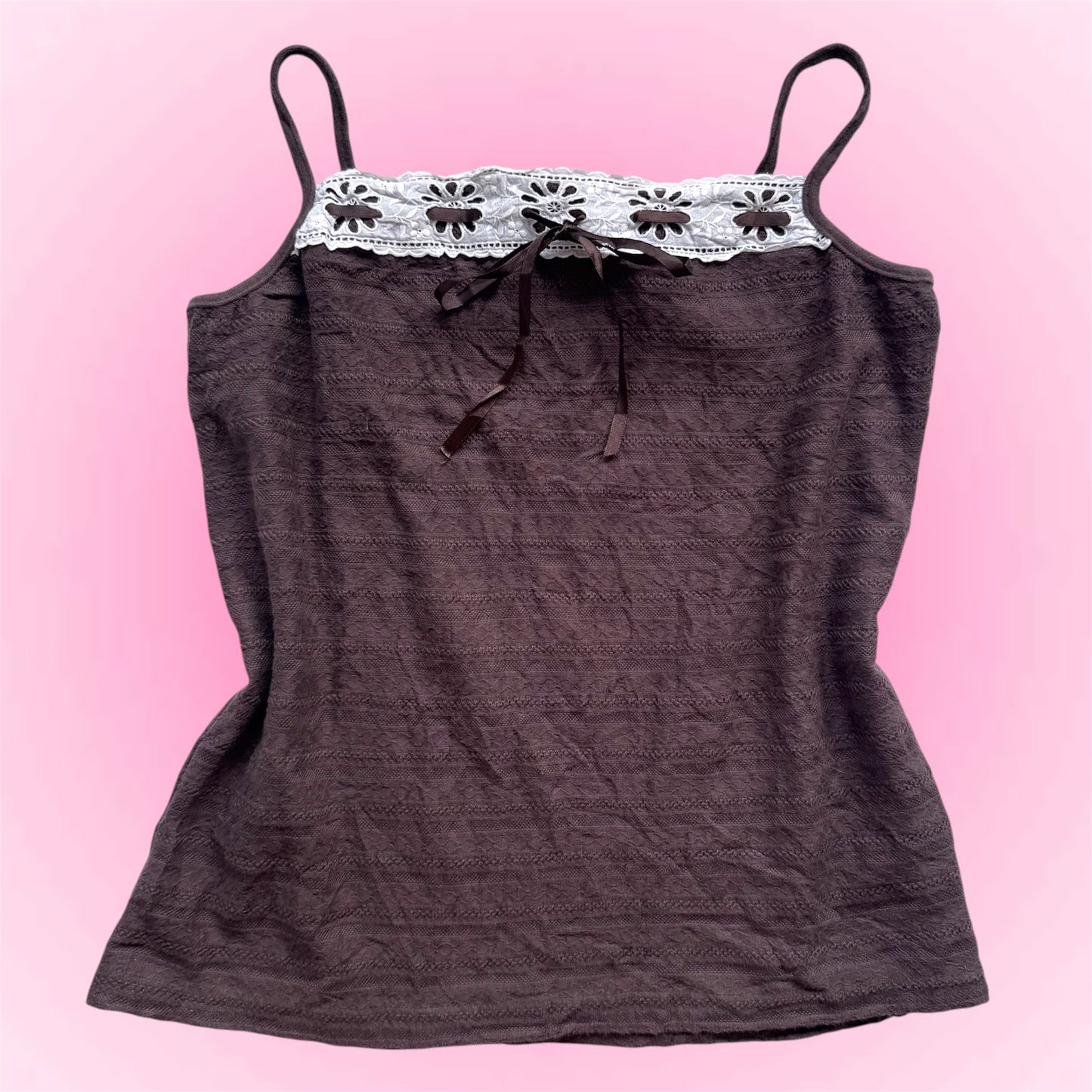 Brown Y2K Cami Top (M)