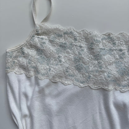 White Y2k Lace Cami (M)