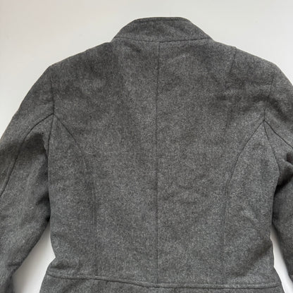 Grey Tailored Wool Coat (S)