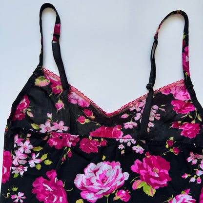 Y2k flower mesh top (S)