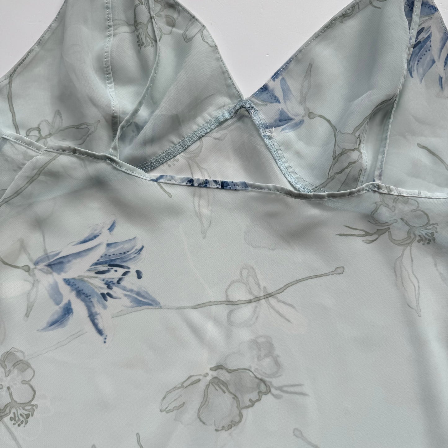 Blue Floral Y2K Cami Top (L)