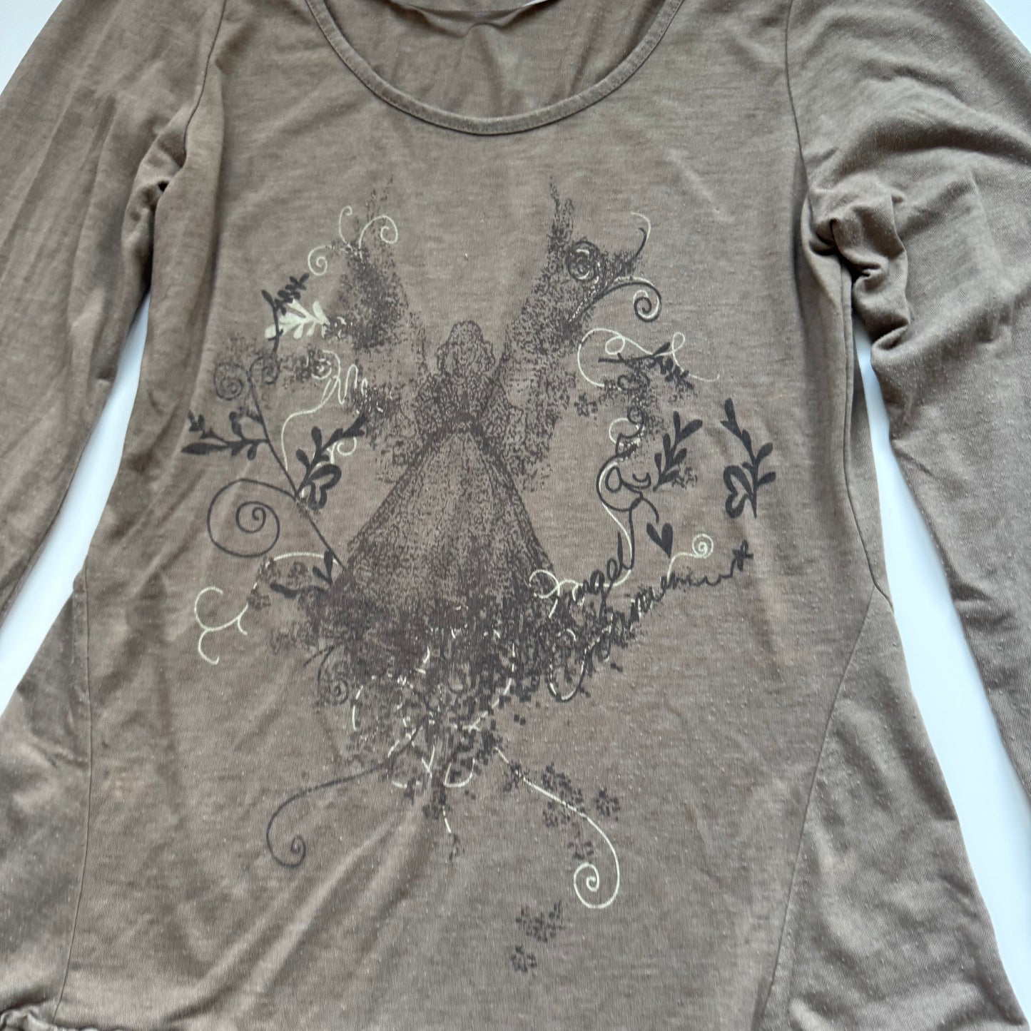 Grey Fairy Ruffle Hem Dress (M)