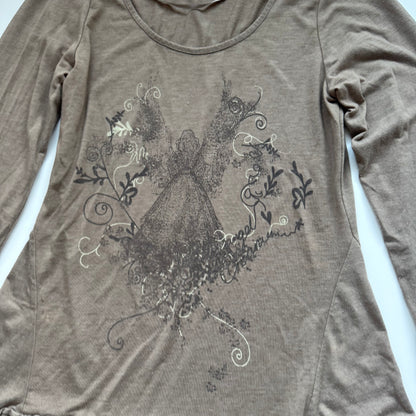 Grey Fairy Ruffle Hem Dress (M)