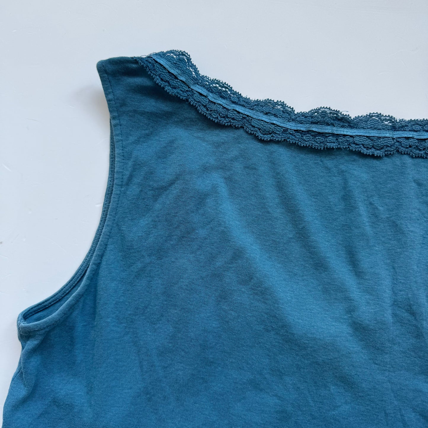 Blue Lace Babydoll Top (M)
