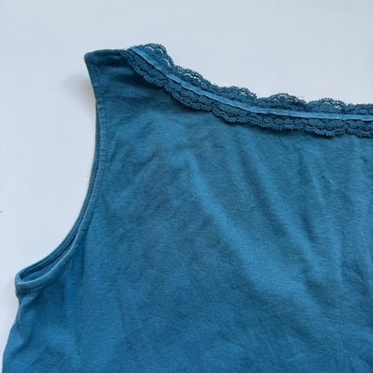 Blue Lace Babydoll Top (M)