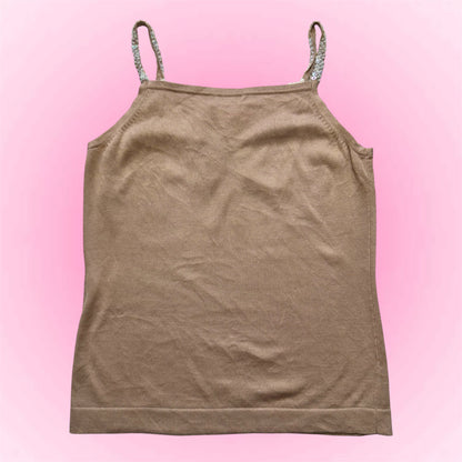 Brown sequin top (S)