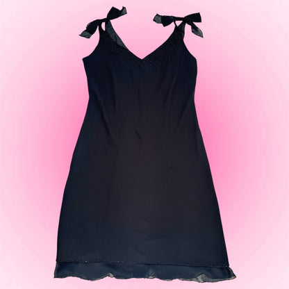 Black elegant cute dress (M)