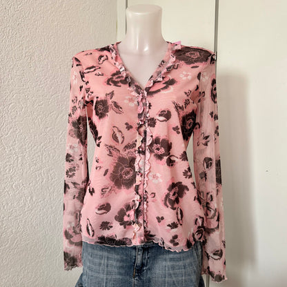Sheer Floral Longsleeve (M)