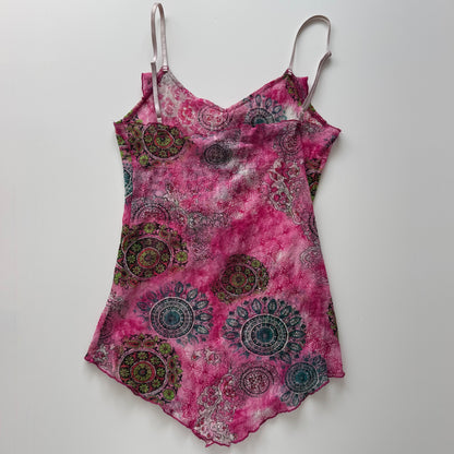 Pink vintage Y2K top (S)