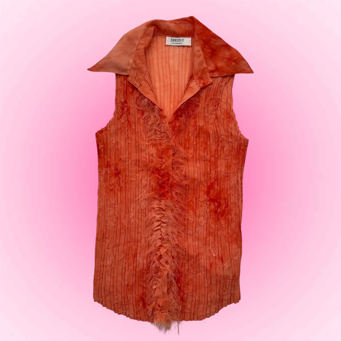 Orange Sleeveless Top (S)