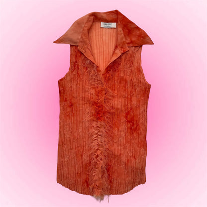 Orange Sleeveless Top (S)