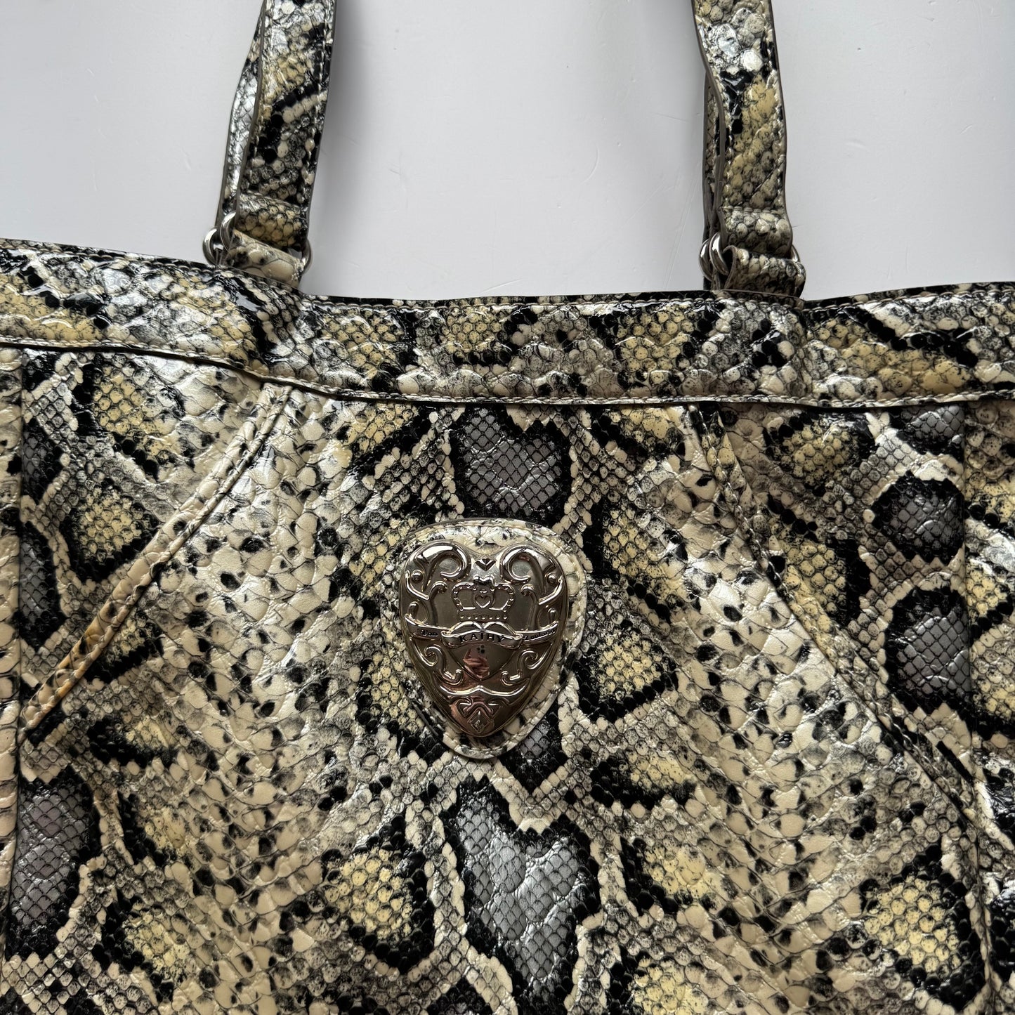 Snakeskin Print Tote Bag