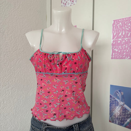 Pink butterfly top Kookai (M)