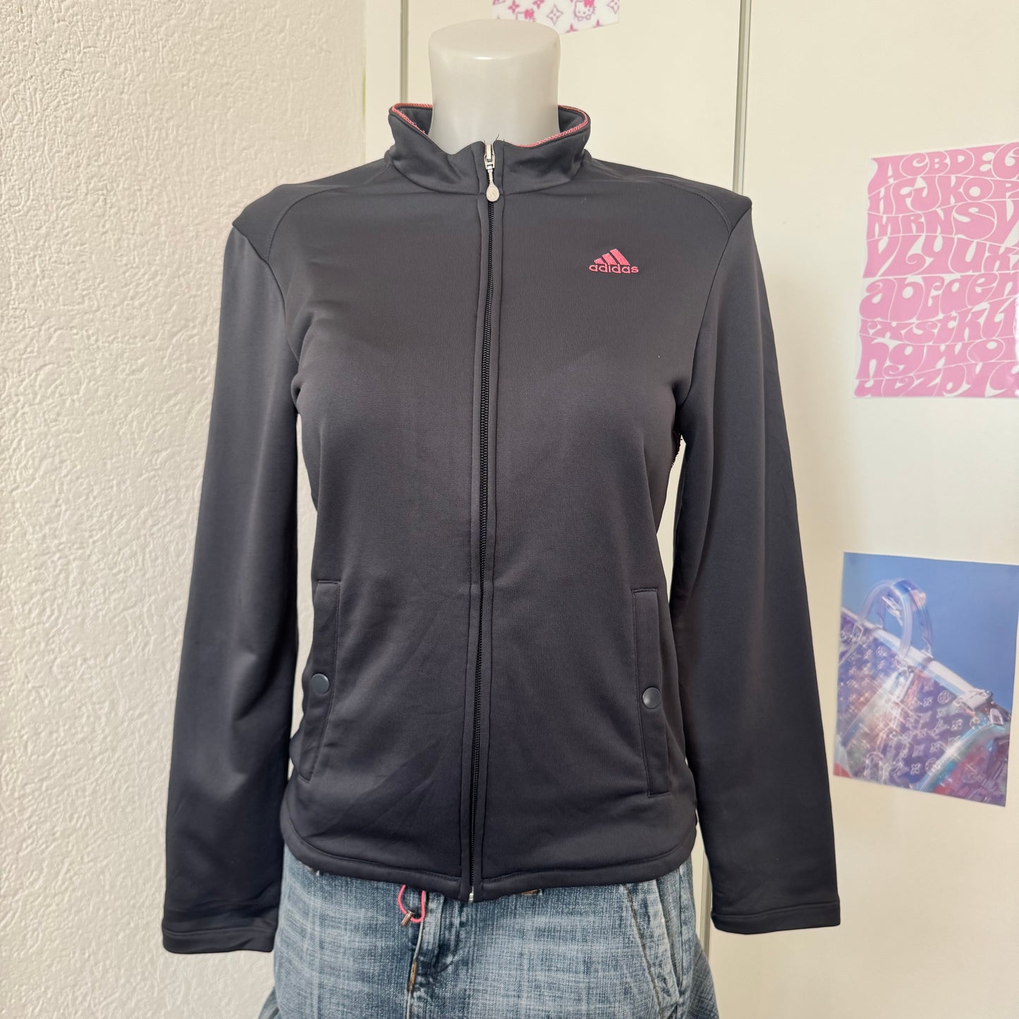 Grey Adidas Zipper (M)