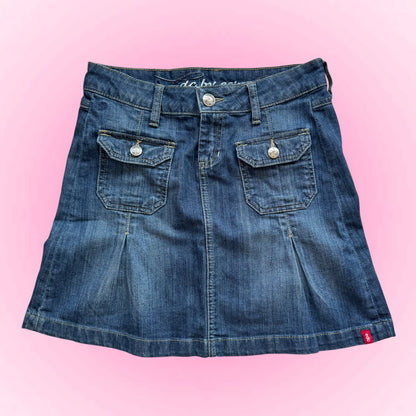 Vintage Denim Mini Skirt (S)