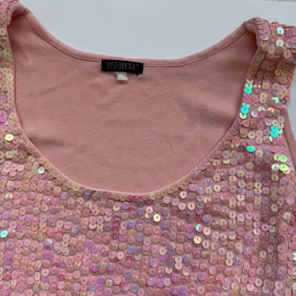 Pink Sequin Tank Top (M/L)