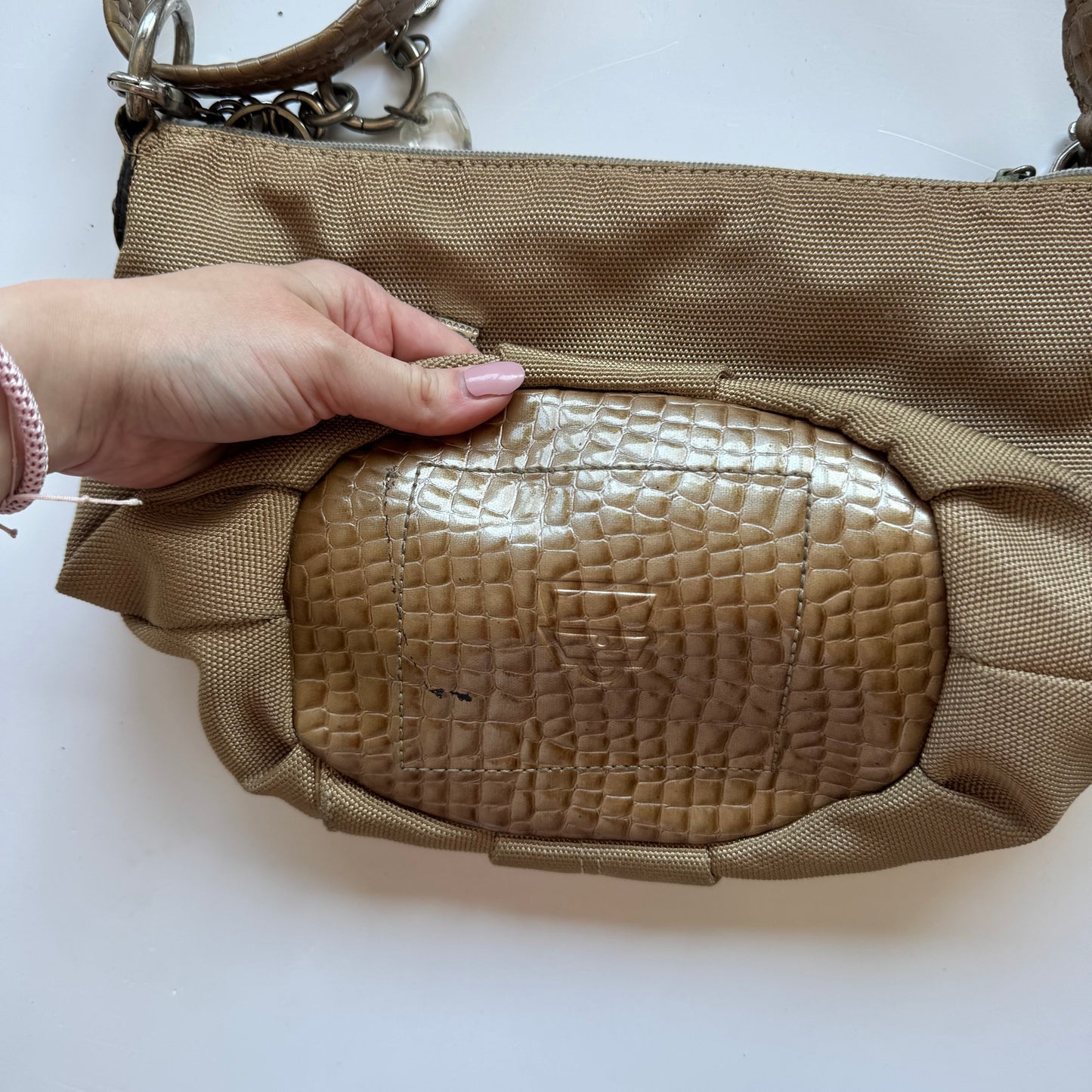 Kathy Van Zeeland Brown Shoulder Bag