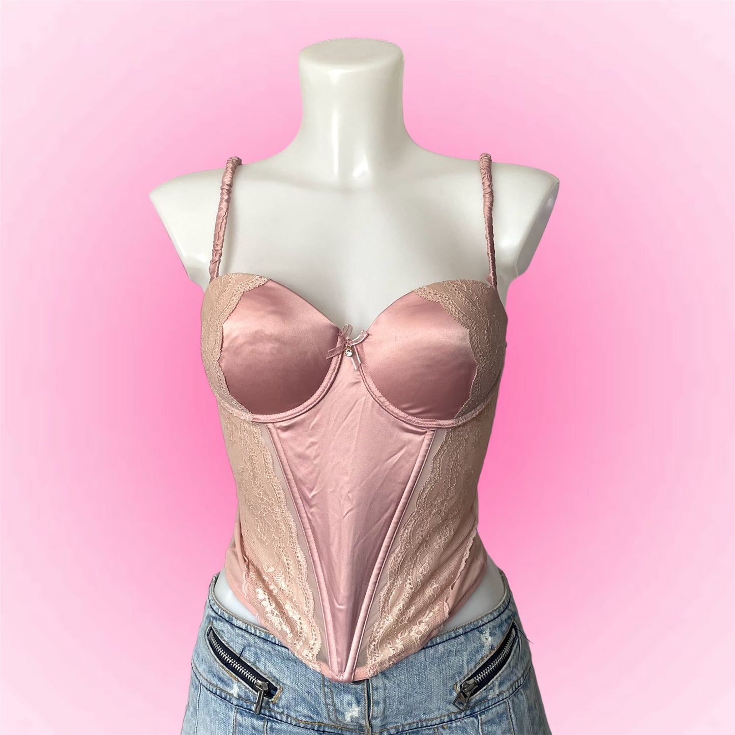 Pretty pink corset Top (EU80B)