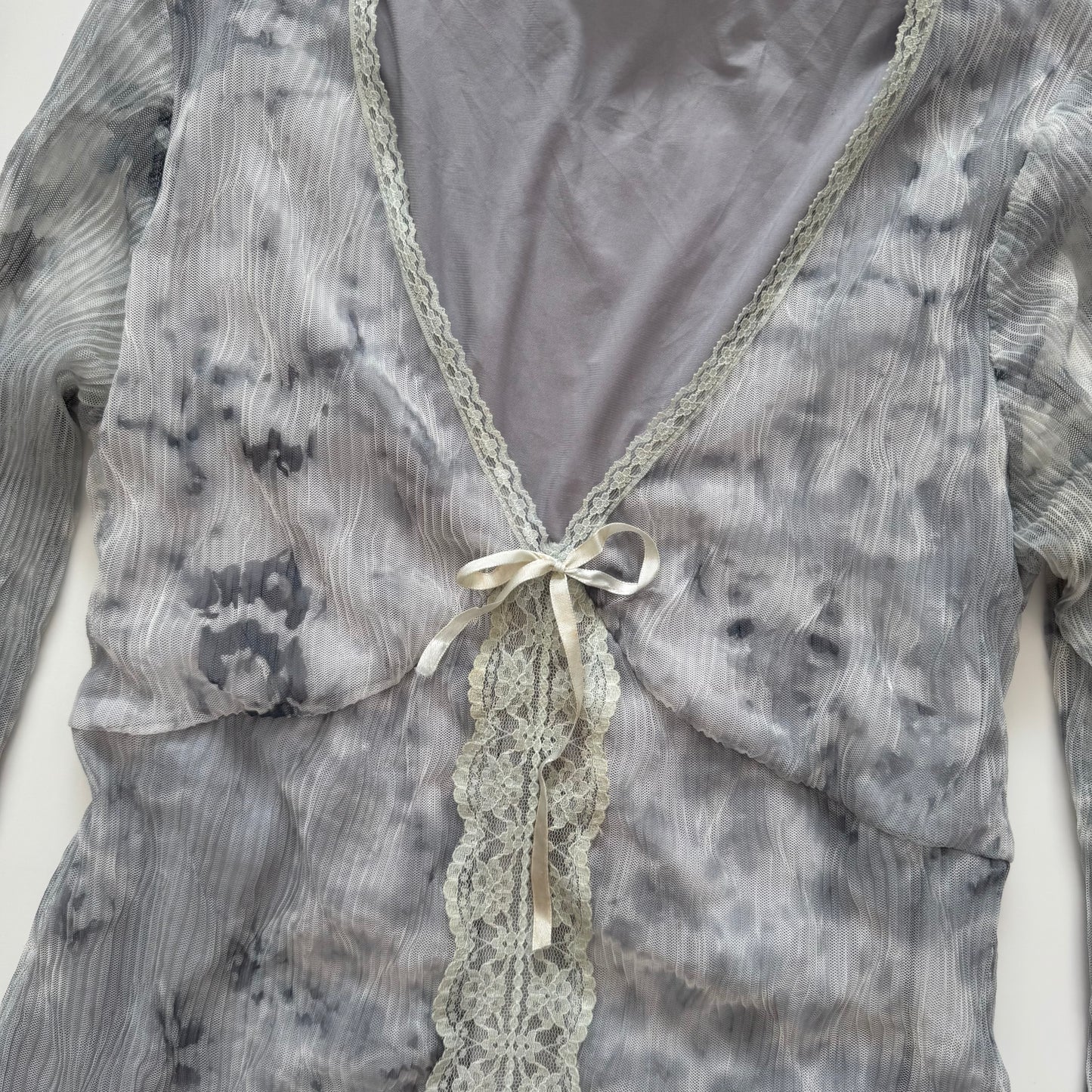 Grey coquette longsleeve (S/M)