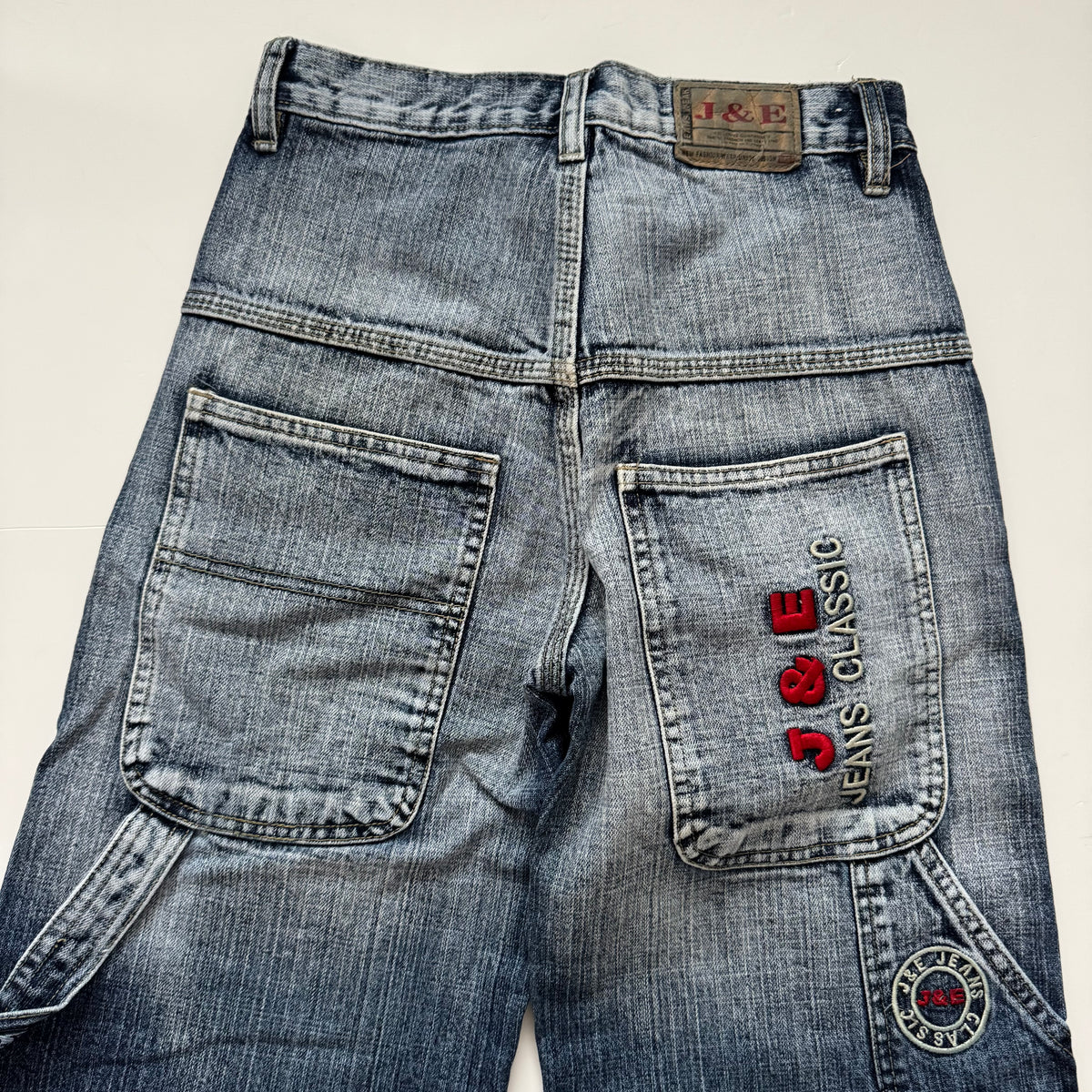 Light Blue Y2k Streetwear Cargo Jeans (XS)