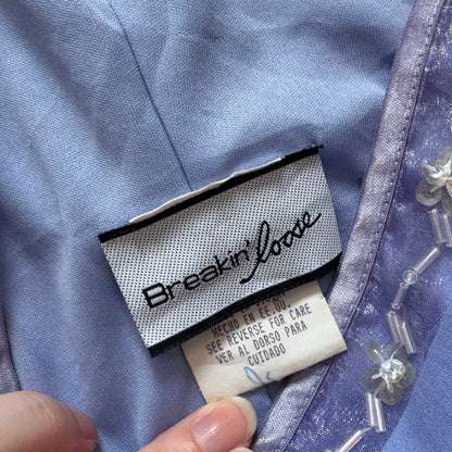 Blue vintage maxi dress (S)