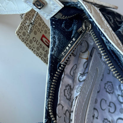 Gussaci Denim Monogram Shoulder Bag | New with tags