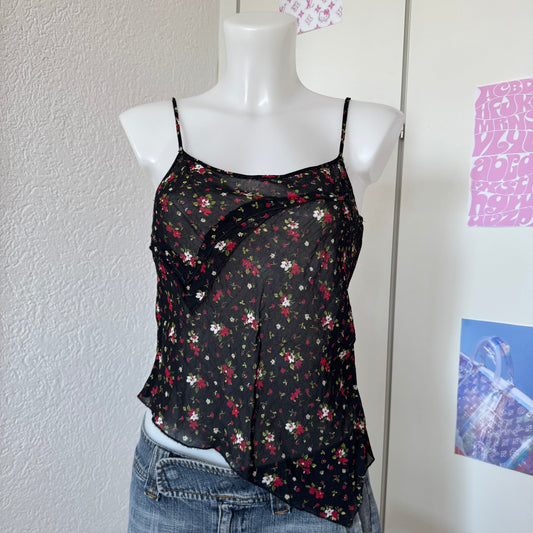Y2k cute asymmetrical top (S)