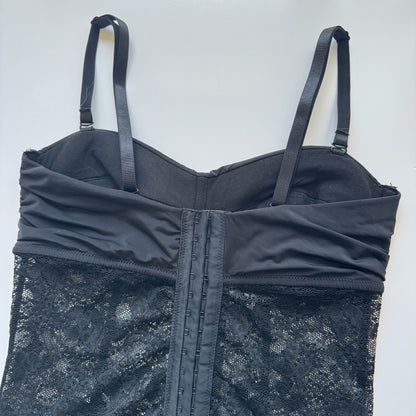 Black lace corset top (S)
