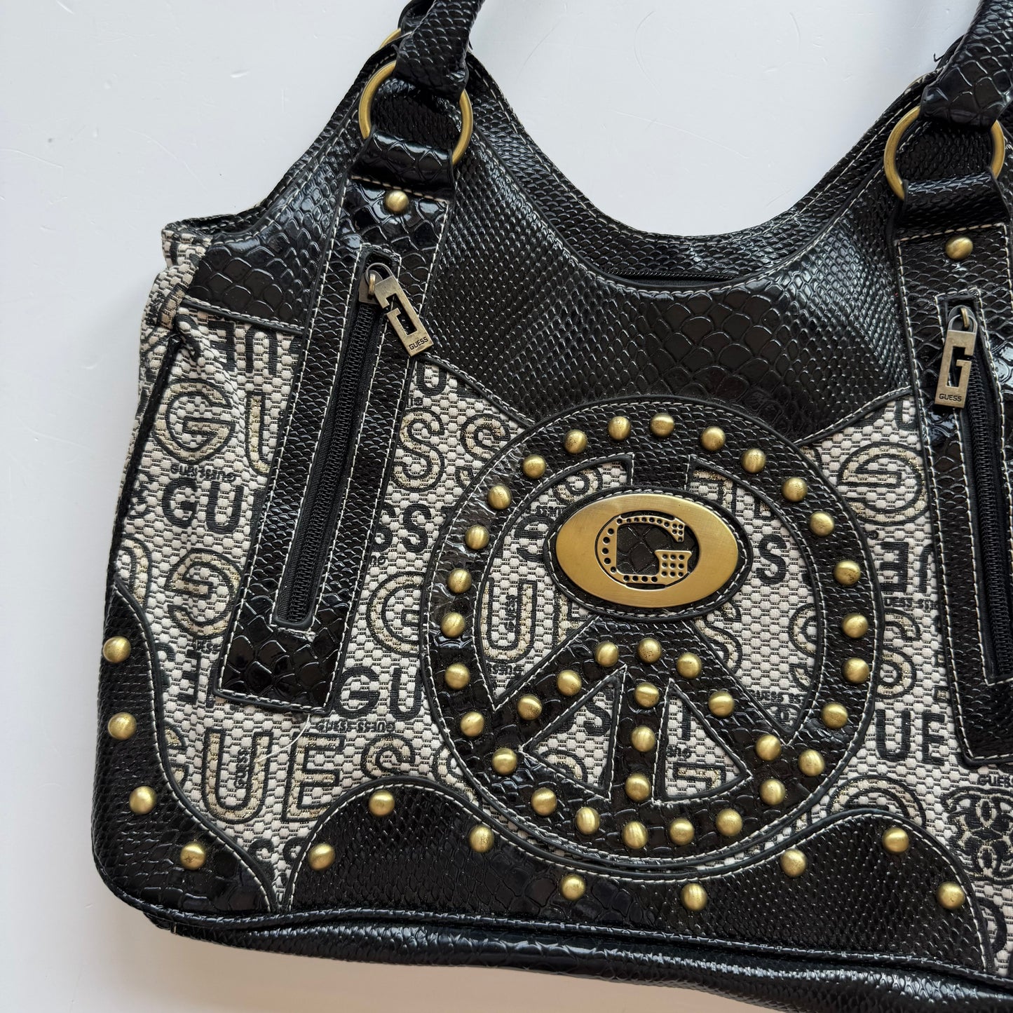 Vintage Black Guess Shoulder Bag