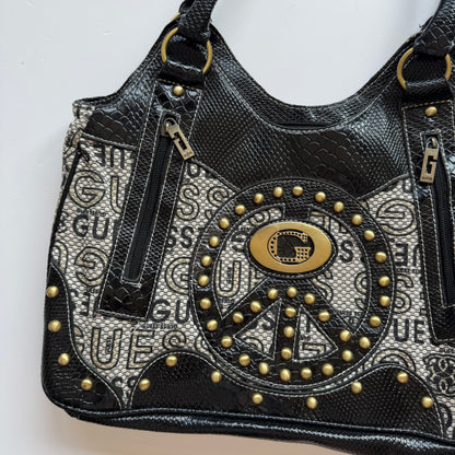 Vintage Black Guess Shoulder Bag