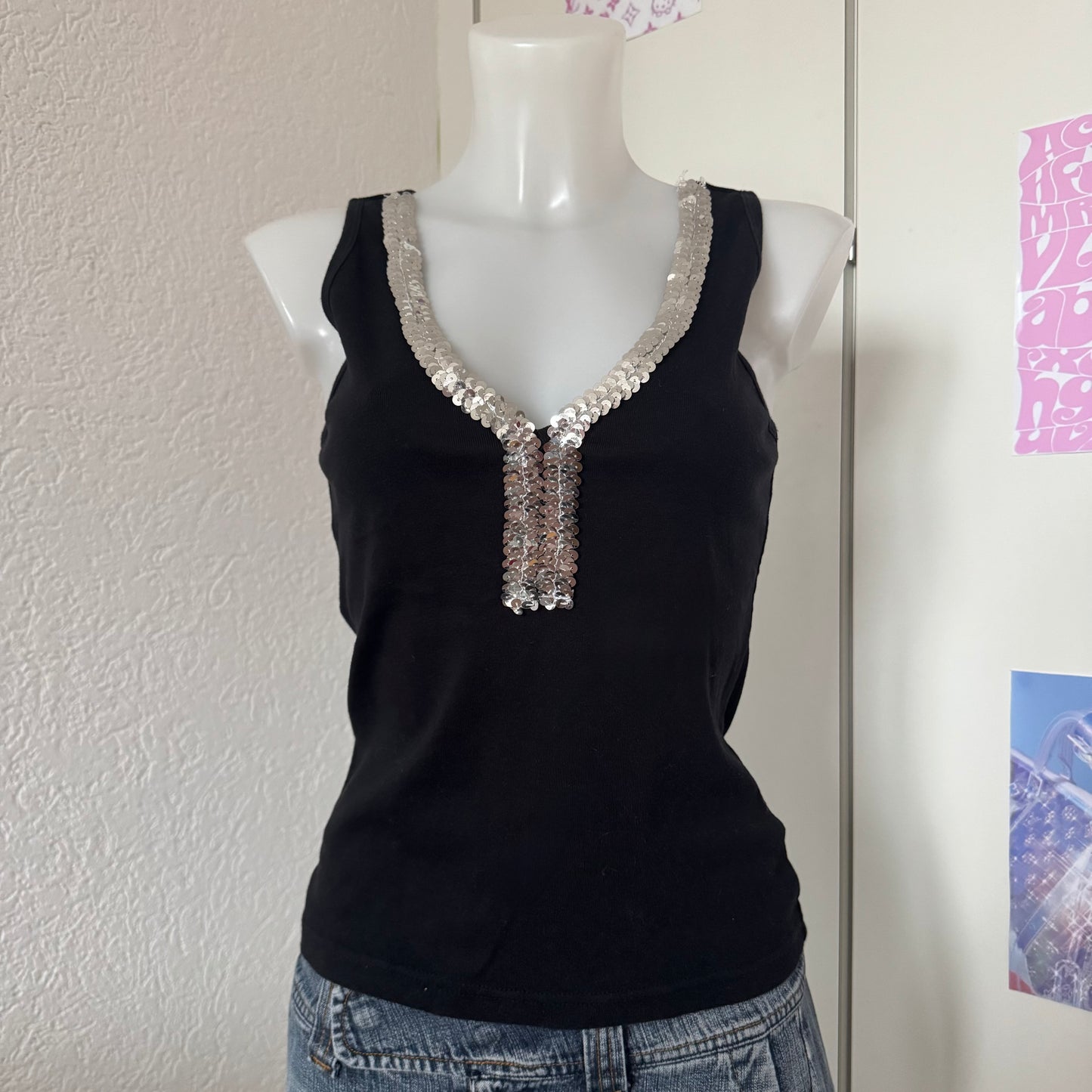 Cute sequin top (S)