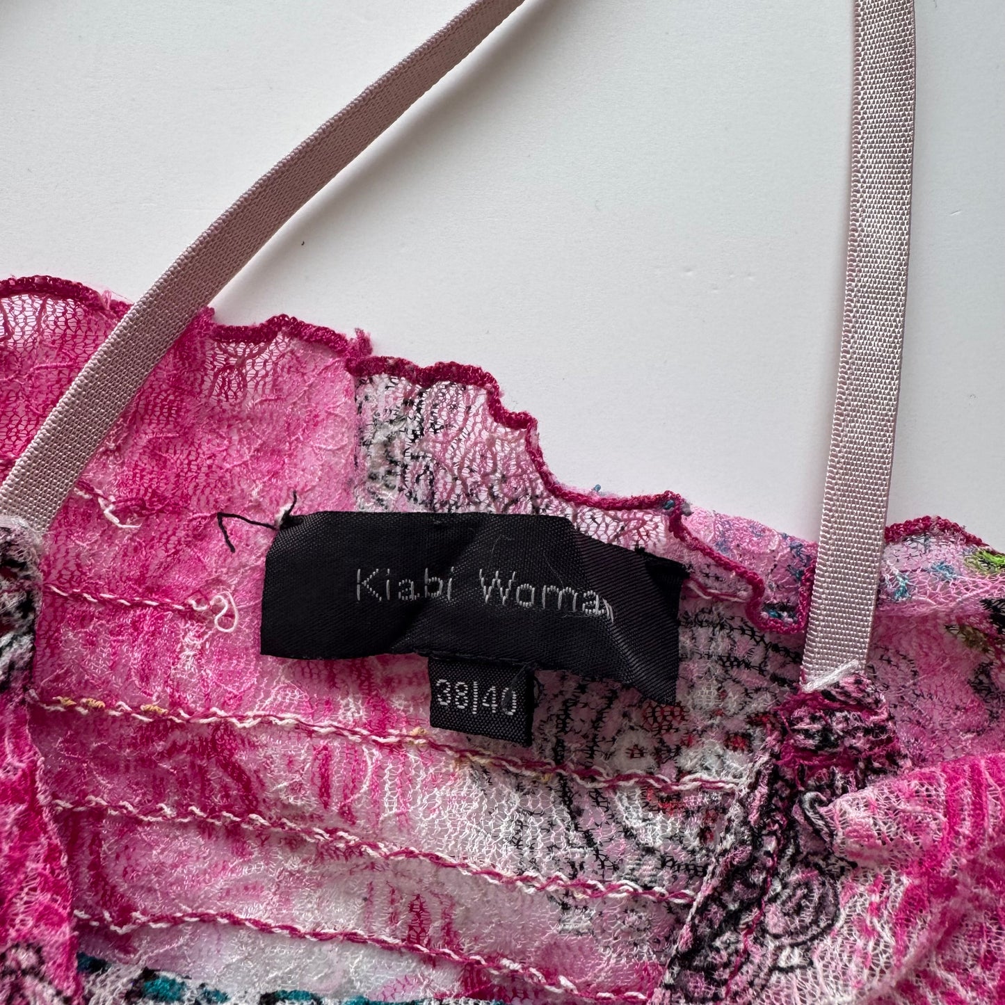 Pink vintage Y2K top (S)