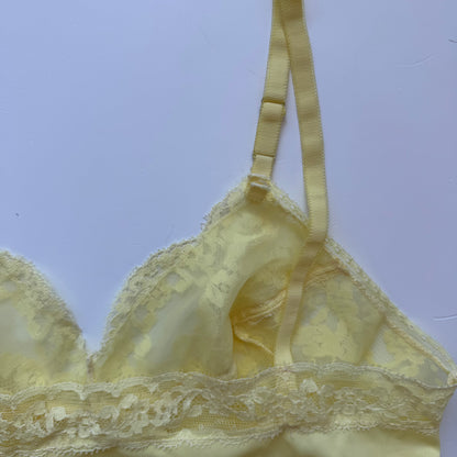 Yellow Lace Coquette Cami Top (S)