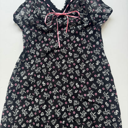 Black Y2k Mesh Dress (XS/S)
