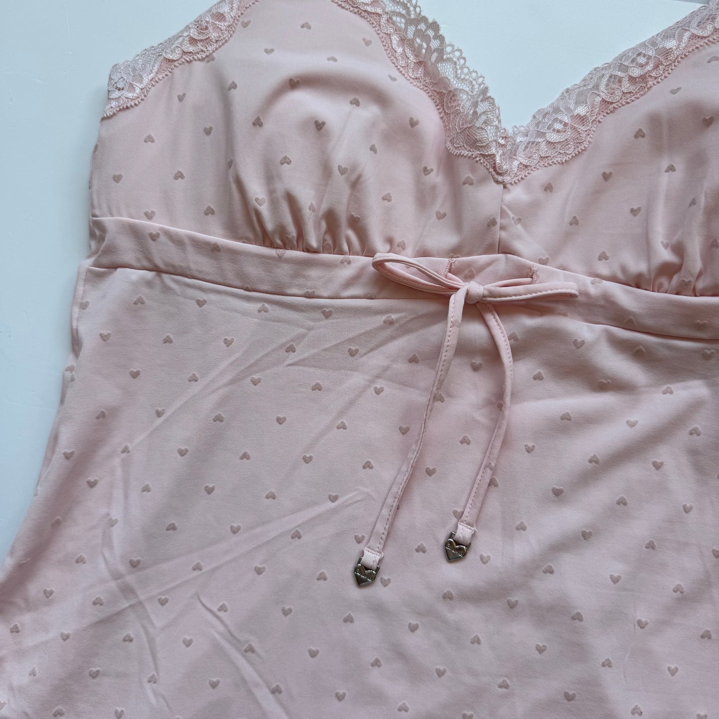 Pink Heart Coquette Babydoll Dress (S)