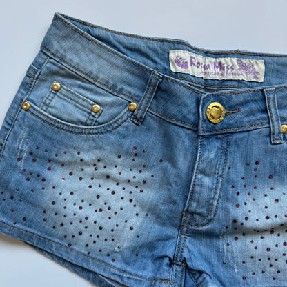 Y2k rhinestone Shorts (S)