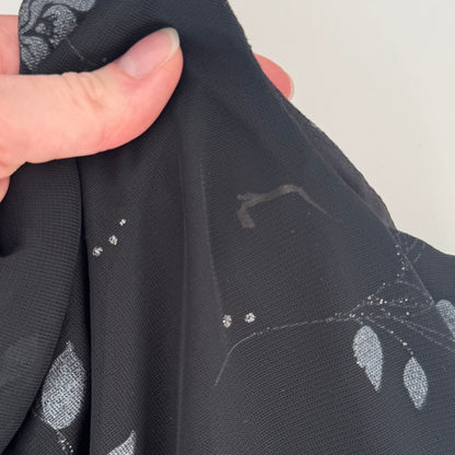 Black Y2K flower dress (L)