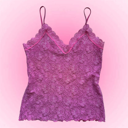 Pink lace Cami Top (S)