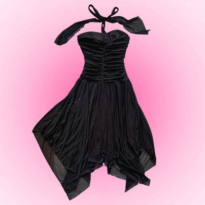 Black Y2k Glittery Dress (XS)