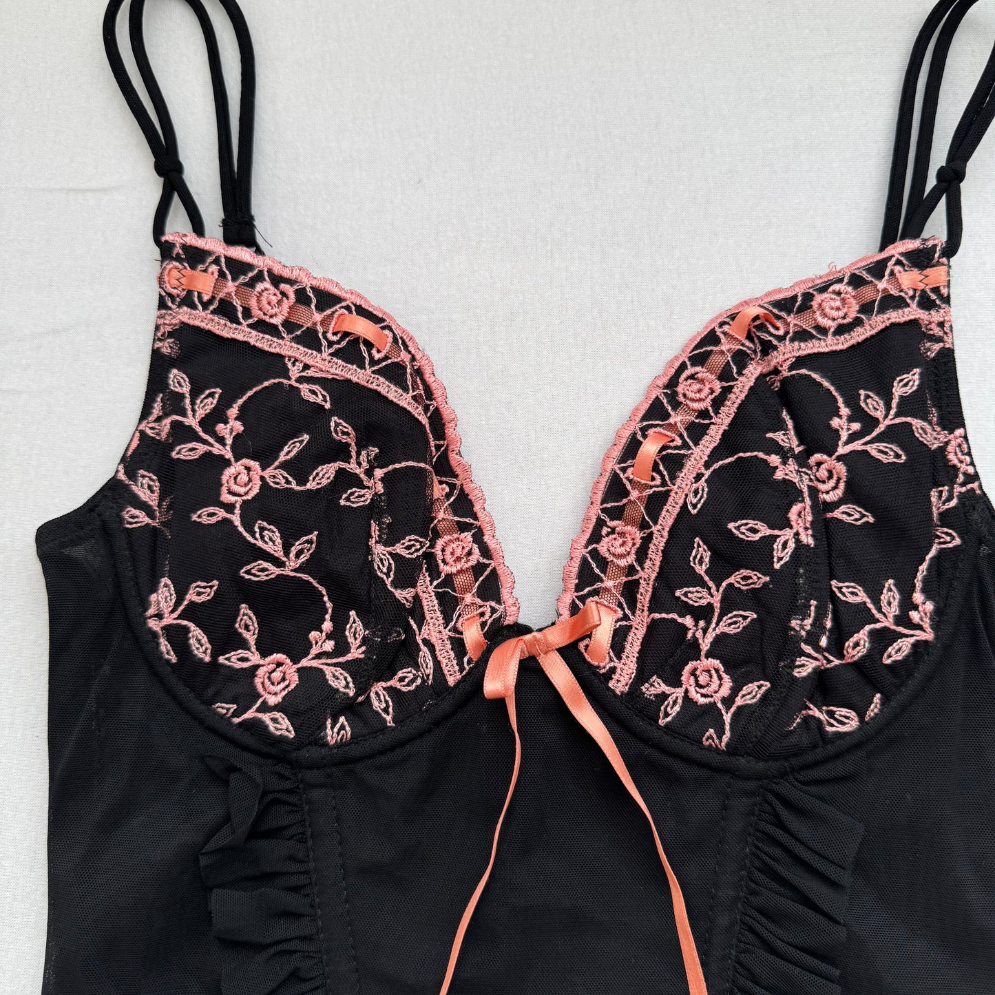 Pretty black corset (70B) deadstock, new with tags