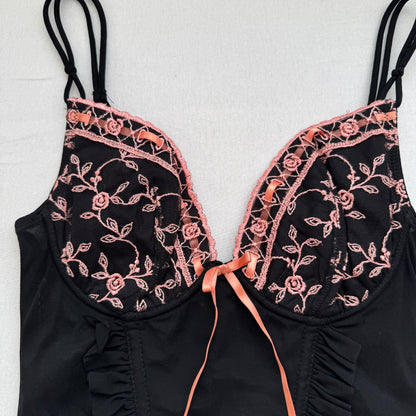 Pretty black corset (70B) deadstock, new with tags