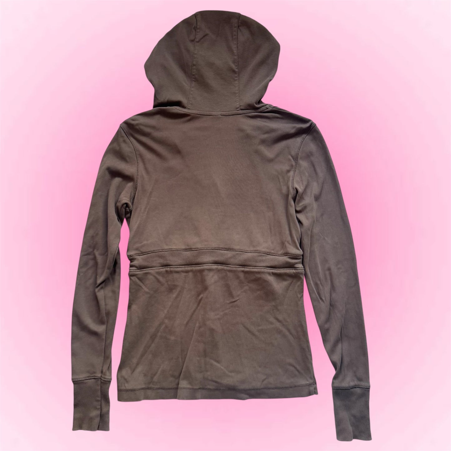 Brown Hooded Longsleeve (S)