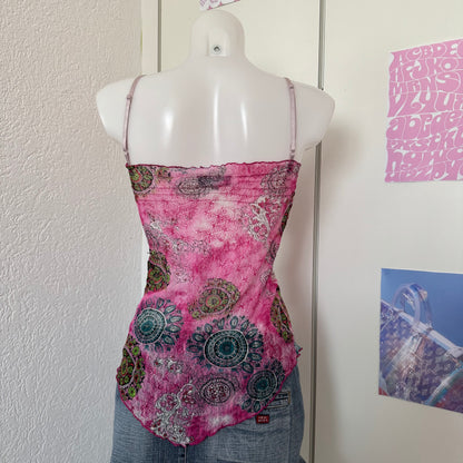 Pink vintage Y2K top (S)